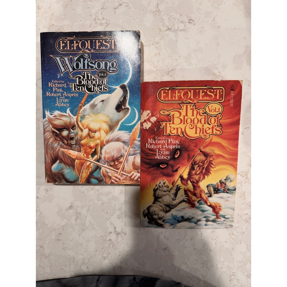 Elfquest The Blood of Ten Chiefs Vol 1 & 2 Wolfsong Paperback Books Richard Pini